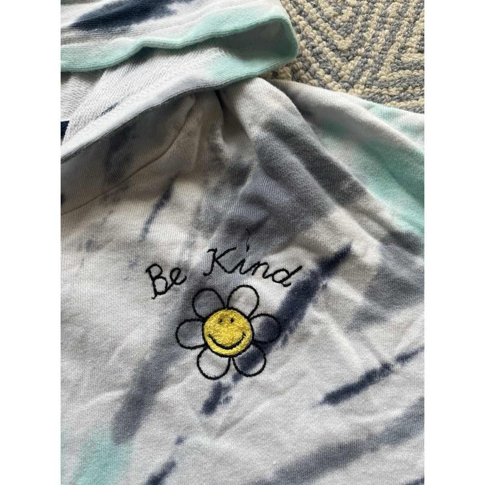Women's PJ Salvage Smilley Tye‎ Dye Hooded Sweatshirt (no cord) Multicolor XL - Picture 5 of 5